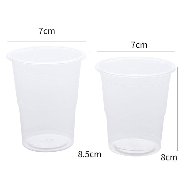 50Pcs Clear Plastic Disposable Cups