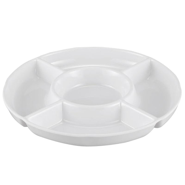 Plastic 5 Sections Fruits Sushi Tray