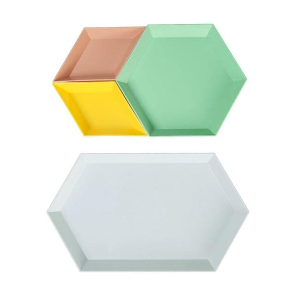 4PCS Innovative Color Geometric Storage Tray